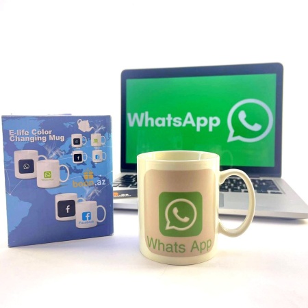 Кружка хамелеон "WhatsApp"